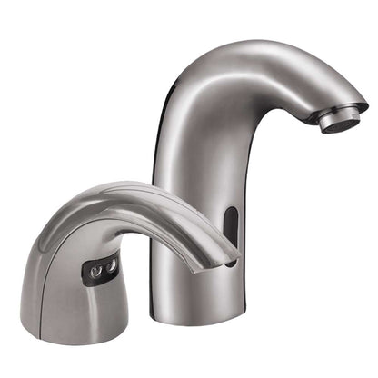 Fontana Florence Touchless Automatic Commercial Sensor Brushed Nickel Faucet and Soap Dispenser