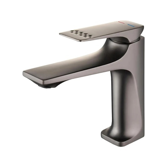 Fontana Fontainebleau Hot and Cold Single Handle Deck Mounted Zinc Alloy Light Gray Faucet