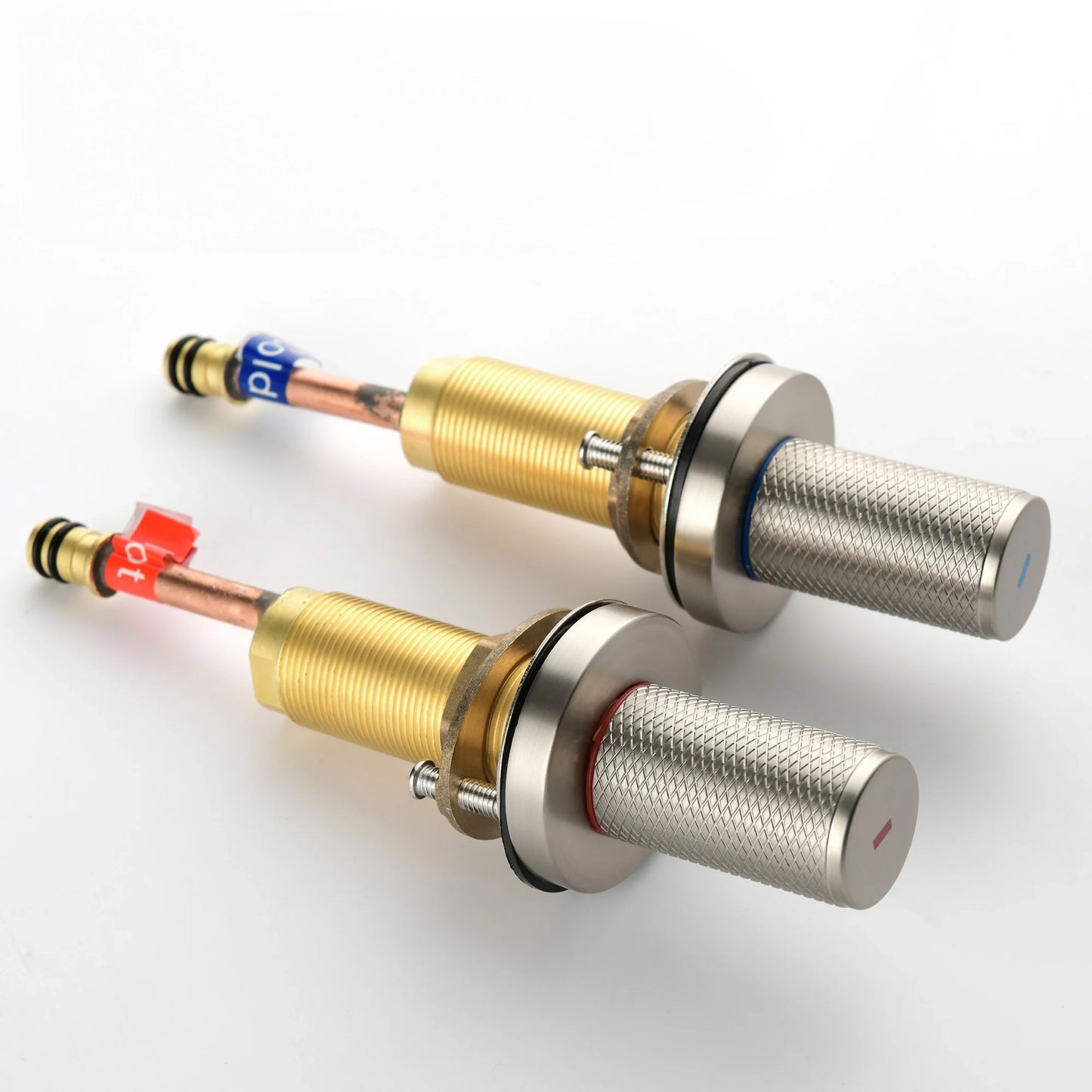 Fontana Gaillard Dual Handle Deck Mounted Brushed Nickel Widespread Sink Faucet