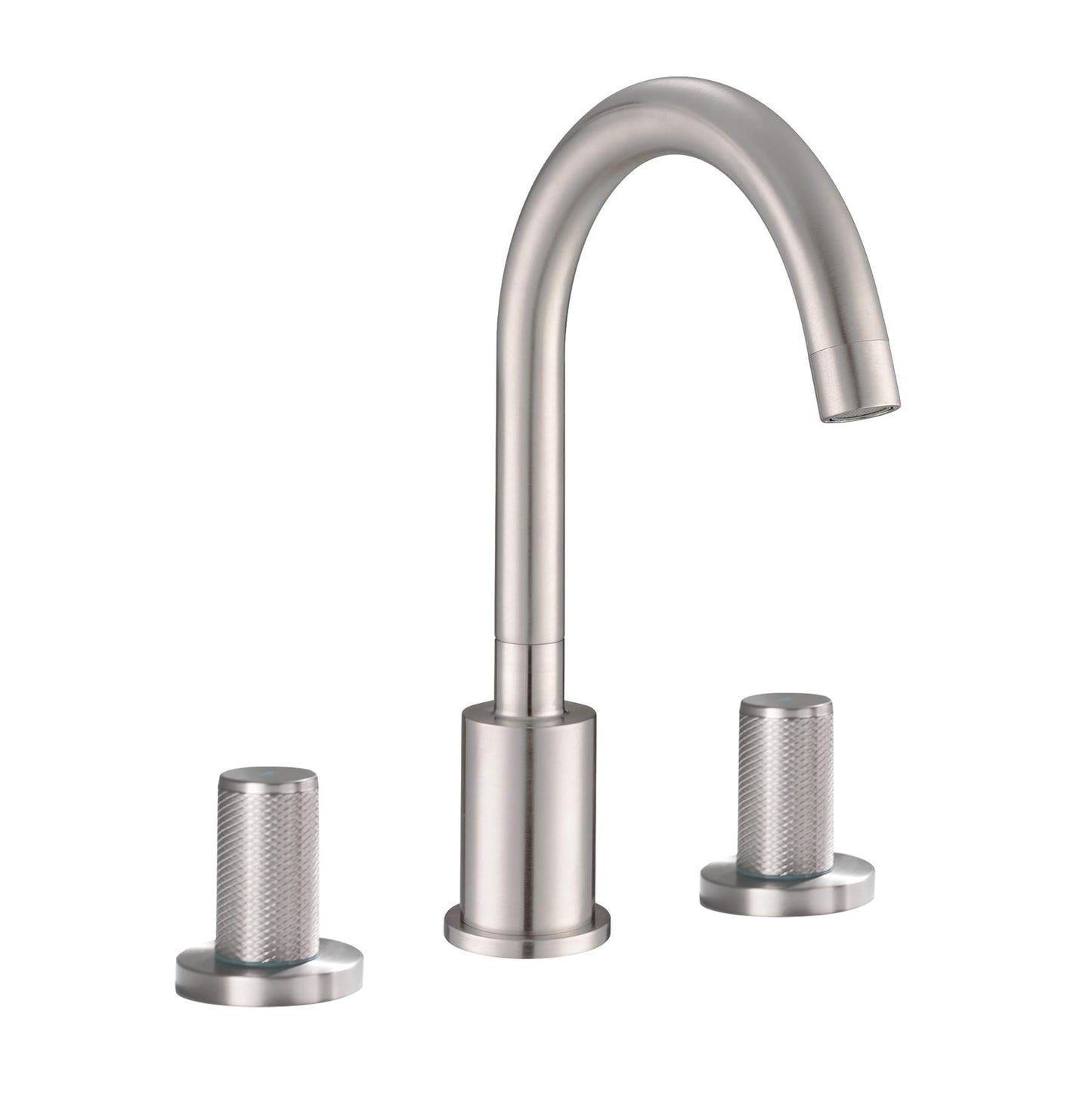 Fontana Gaillard Dual Handle Deck Mounted Brushed Nickel Widespread Sink Faucet