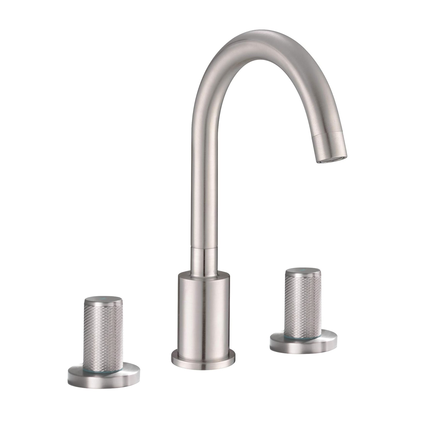 Fontana Gaillard Dual Handle Deck Mounted Brushed Nickel Widespread Sink Faucet