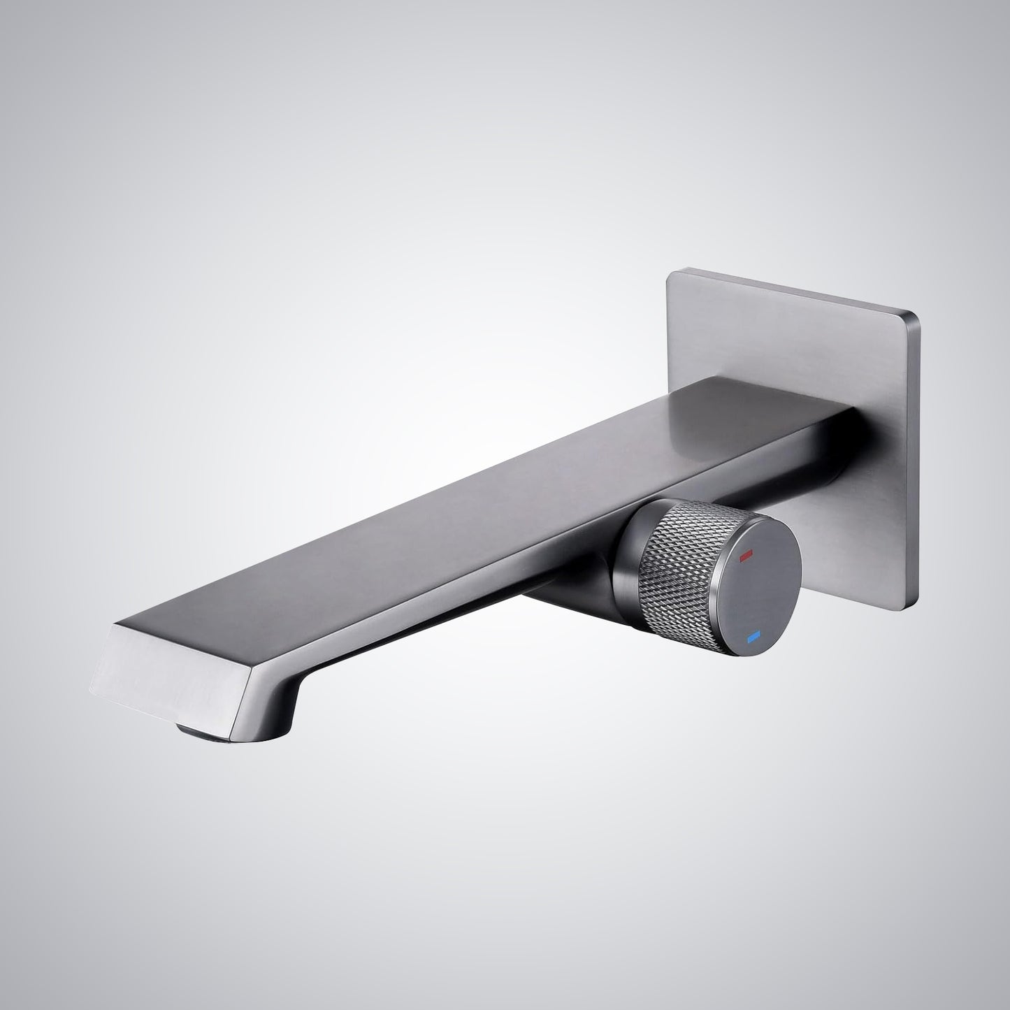 Fontana Gemona Single Handle Gun Metal Gray Wall Mounted Faucet