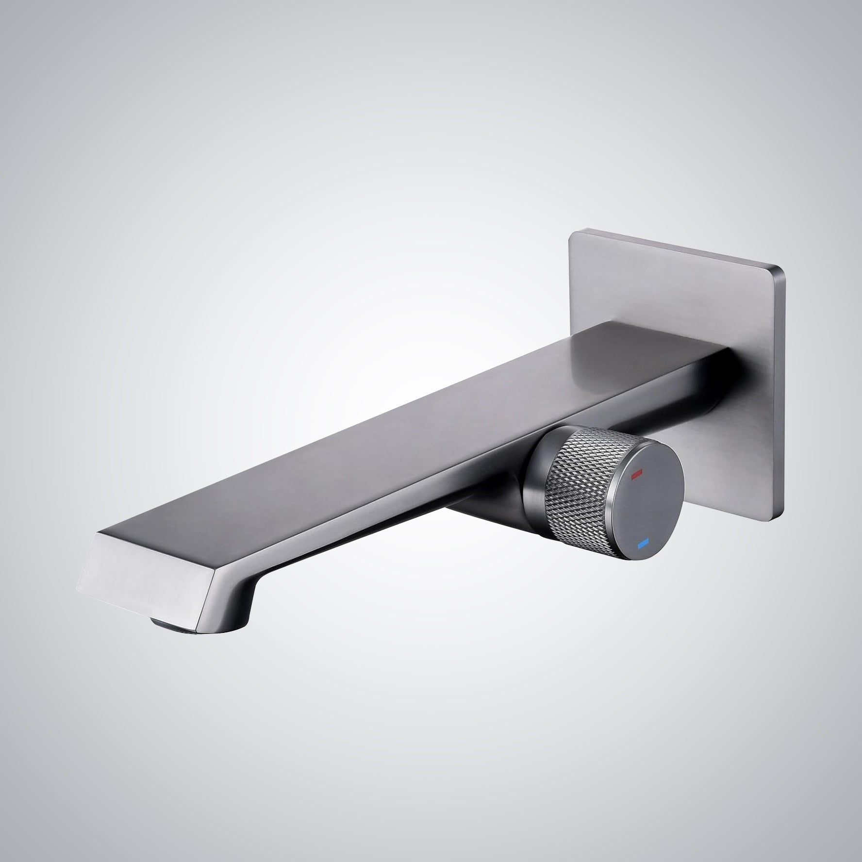 Fontana Gemona Single Handle Gun Metal Gray Wall Mounted Faucet