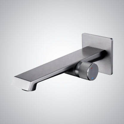 Fontana Gemona Single Handle Gun Metal Gray Wall Mounted Faucet