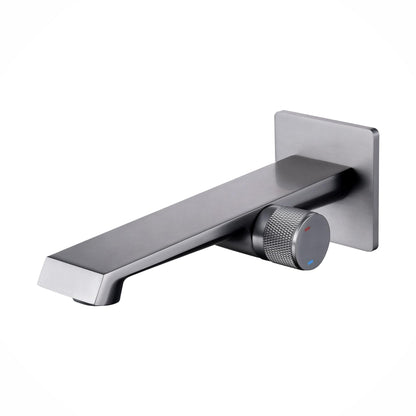 Fontana Gemona Single Handle Gun Metal Gray Wall Mounted Faucet