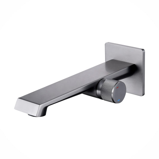 Fontana Gemona Single Handle Gun Metal Gray Wall Mounted Faucet