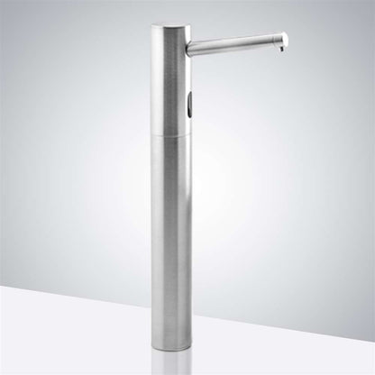 Fontana Geneva Touchless Deck Mount Brushed Nickel Soap Dispenser