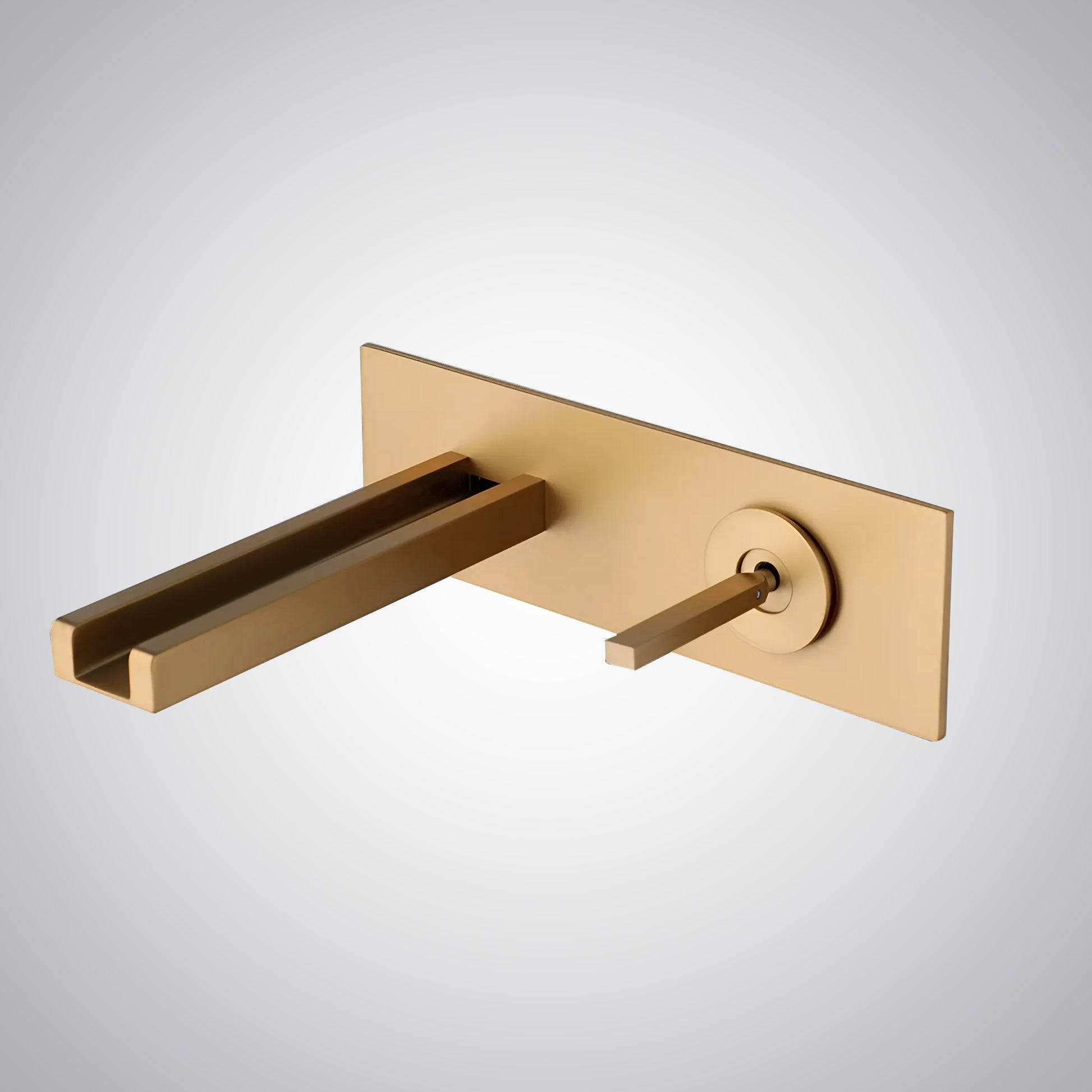 Fontana Georges 1.2 GPM Hot and Cold Single Handle Wall Mounted Brushed Gold Faucet