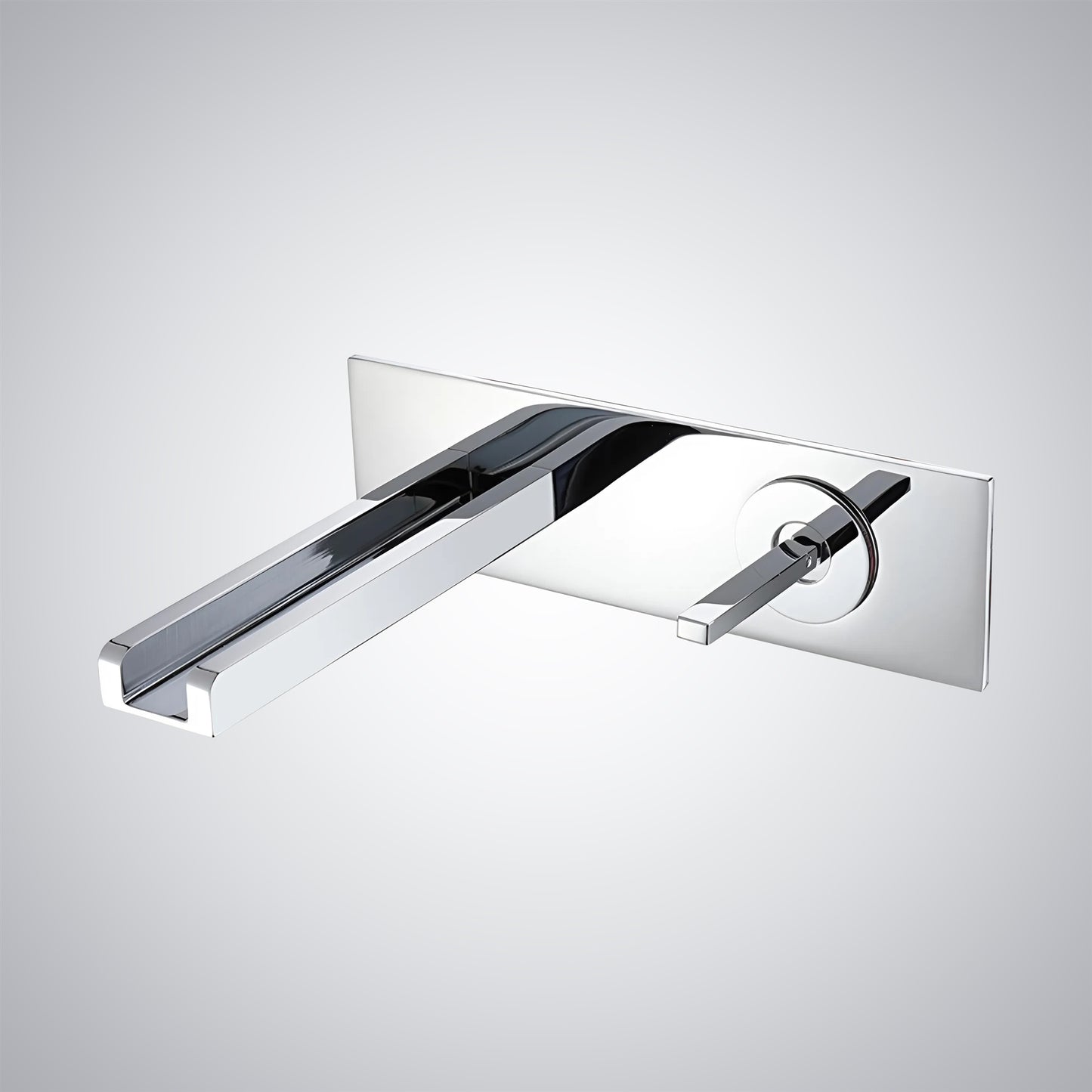 Fontana Georges 1.2 GPM Hot and Cold Single Handle Wall Mounted Chrome Faucet