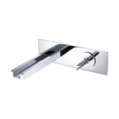 Fontana Georges 1.2 GPM Hot and Cold Single Handle Wall Mounted Chrome Faucet