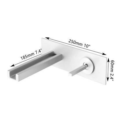 Fontana Georges 1.2 GPM Hot and Cold Single Handle Wall Mounted Matte White Faucet