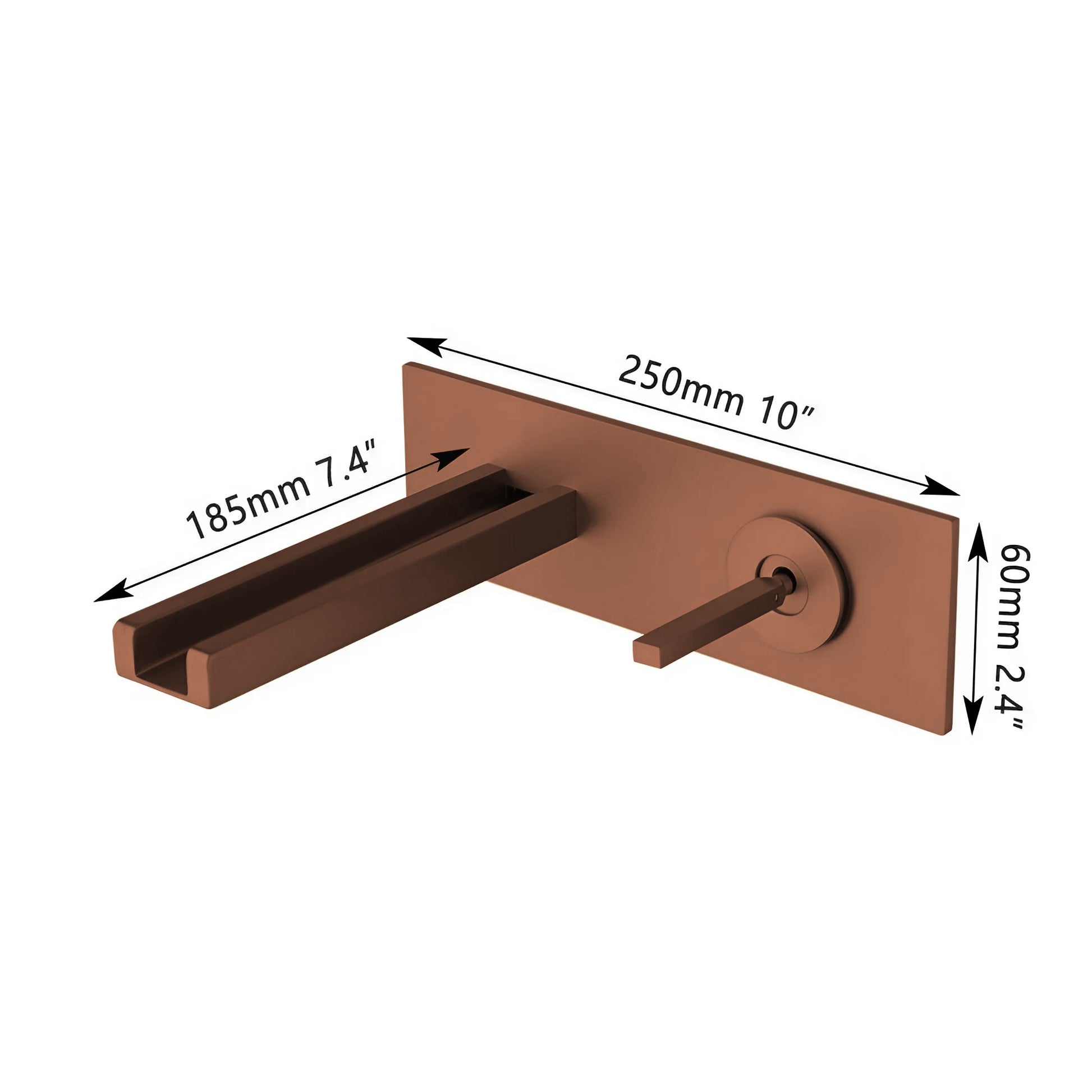 Fontana Georges 1.2 GPM Hot and Cold Single Handle Wall Mounted Oil Rubbed Bronze Faucet