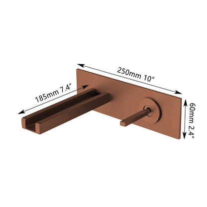 Fontana Georges 1.2 GPM Hot and Cold Single Handle Wall Mounted Oil Rubbed Bronze Faucet