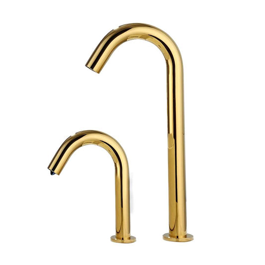 Fontana Gold Slim Design Faucet and Automatic Deck Mount Soap Dispenser