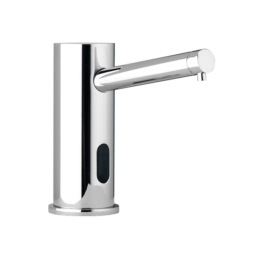 Fontana Gooseneck Dual Commercial Automatic Sensor Chrome Faucet and Soap Dispenser