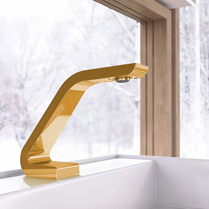 Fontana Kourou Polished Gold Touchless Deck Mounted Faucet