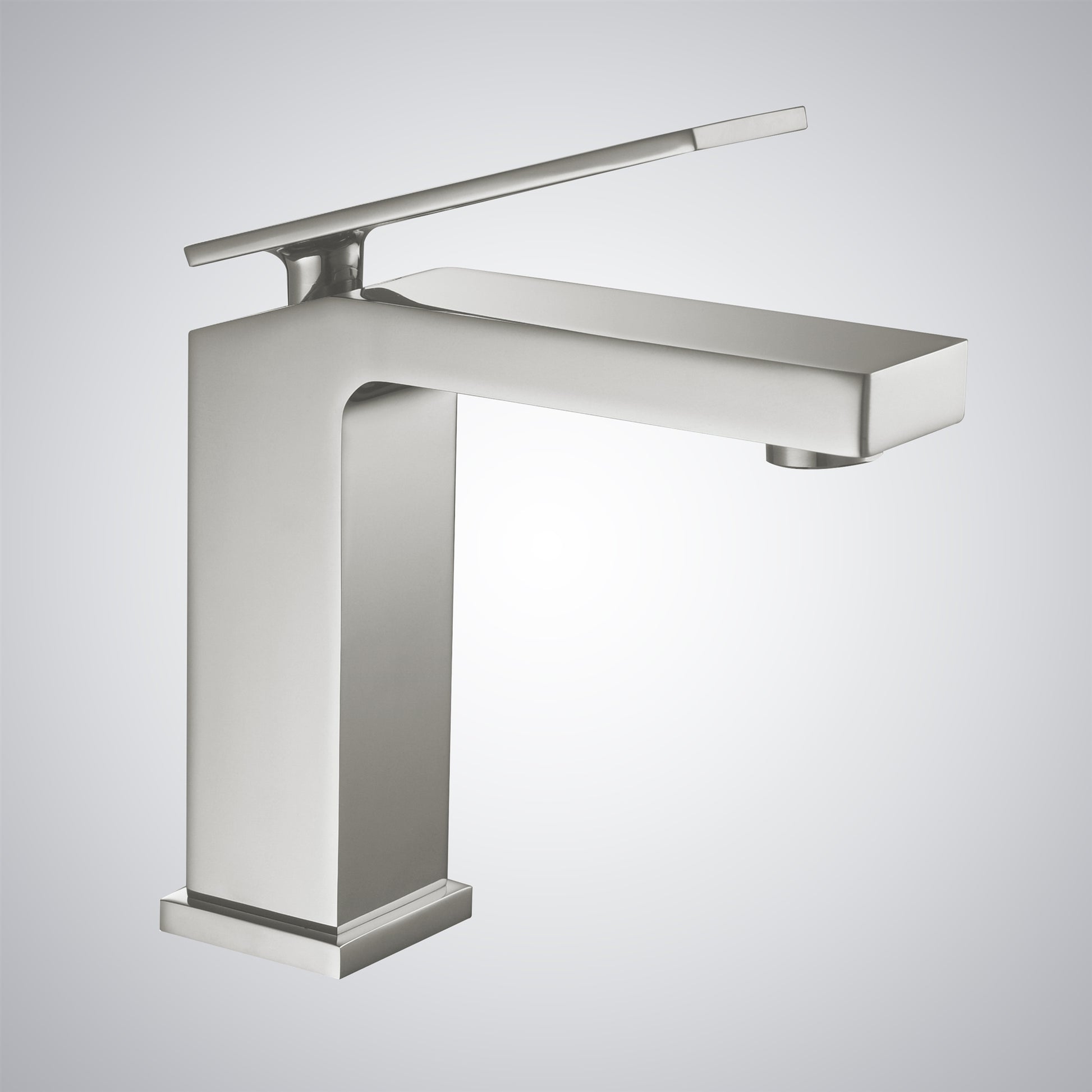 Fontana Lanusei 1.2 GPM Single Handle Deck Mounted Brushed Nickel Faucet