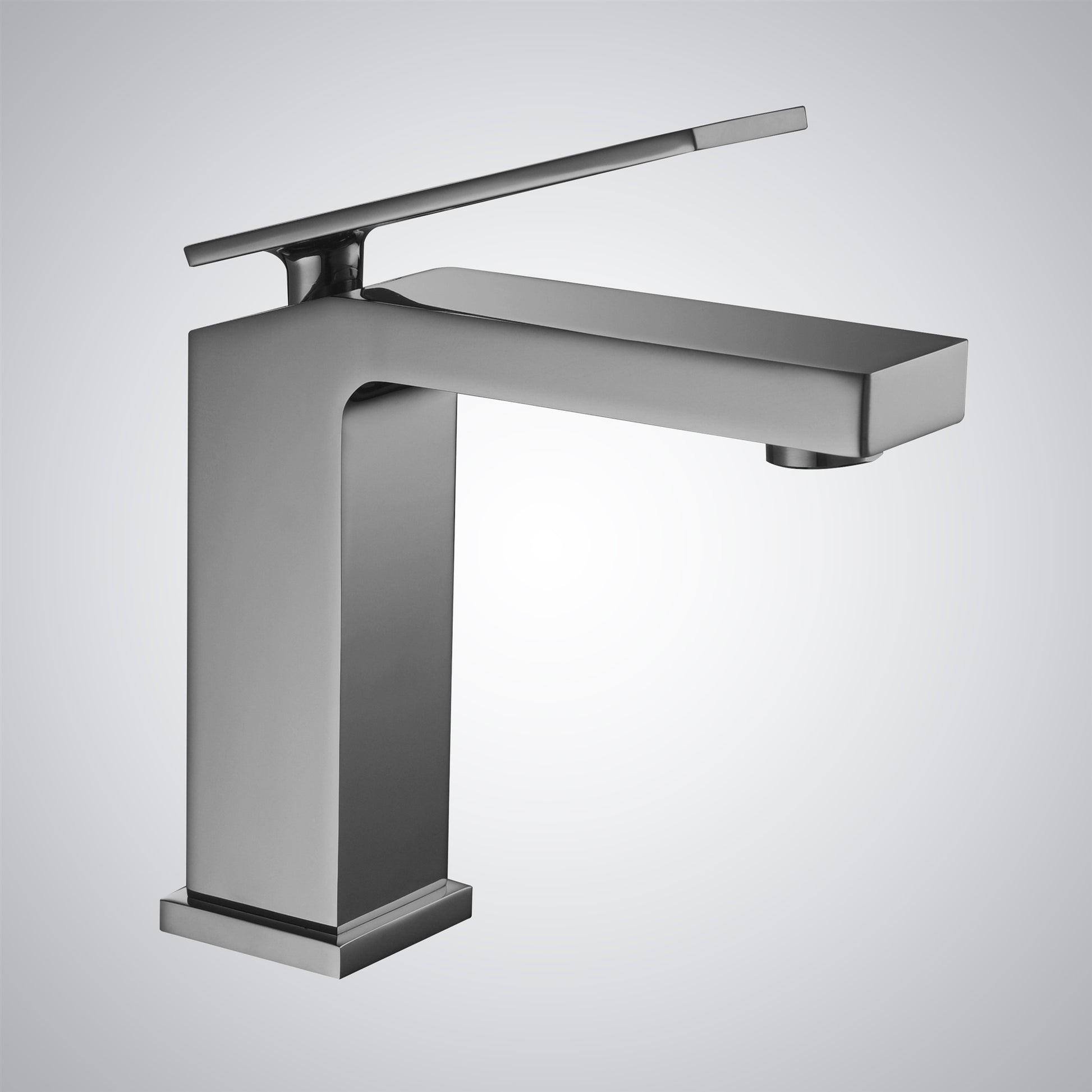 Fontana Lanusei 1.2 GPM Single Handle Deck Mounted Gun Metal Gray Faucet