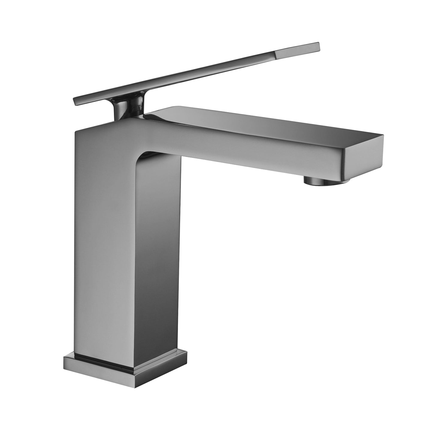 Fontana Lanusei 1.2 GPM Single Handle Deck Mounted Gun Metal Gray Faucet