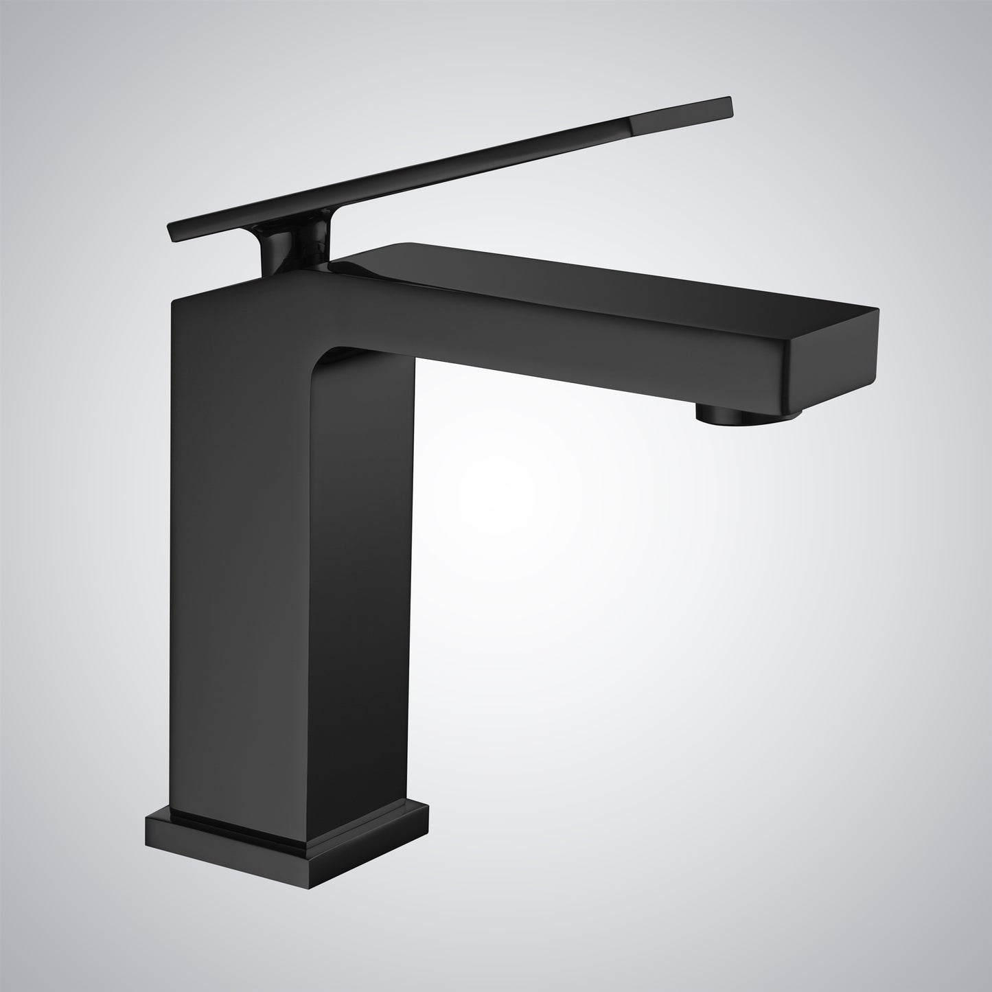 Fontana Lanusei 1.2 GPM Single Handle Deck Mounted Matte Black Faucet
