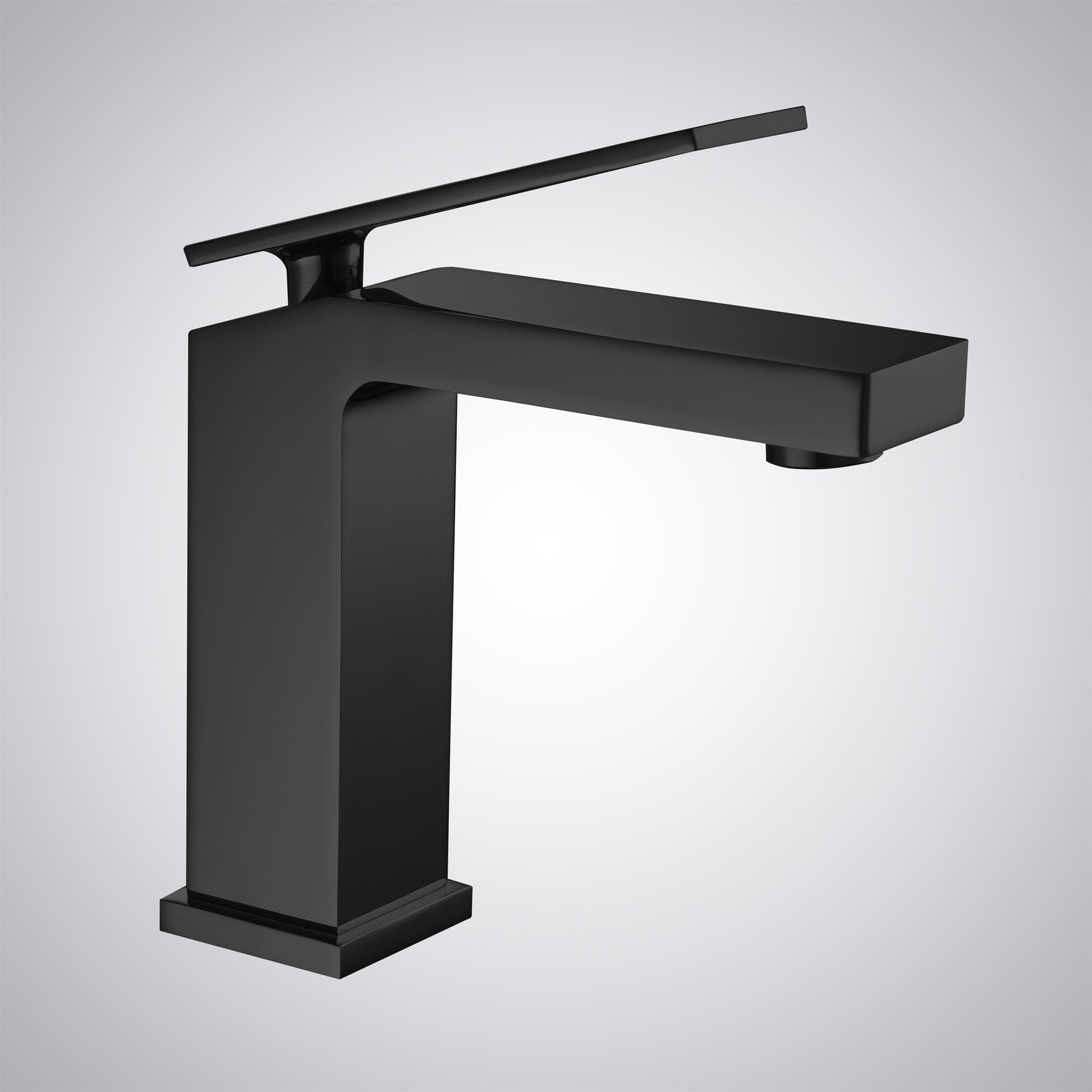 Fontana Lanusei 1.2 GPM Single Handle Deck Mounted Matte Black Faucet