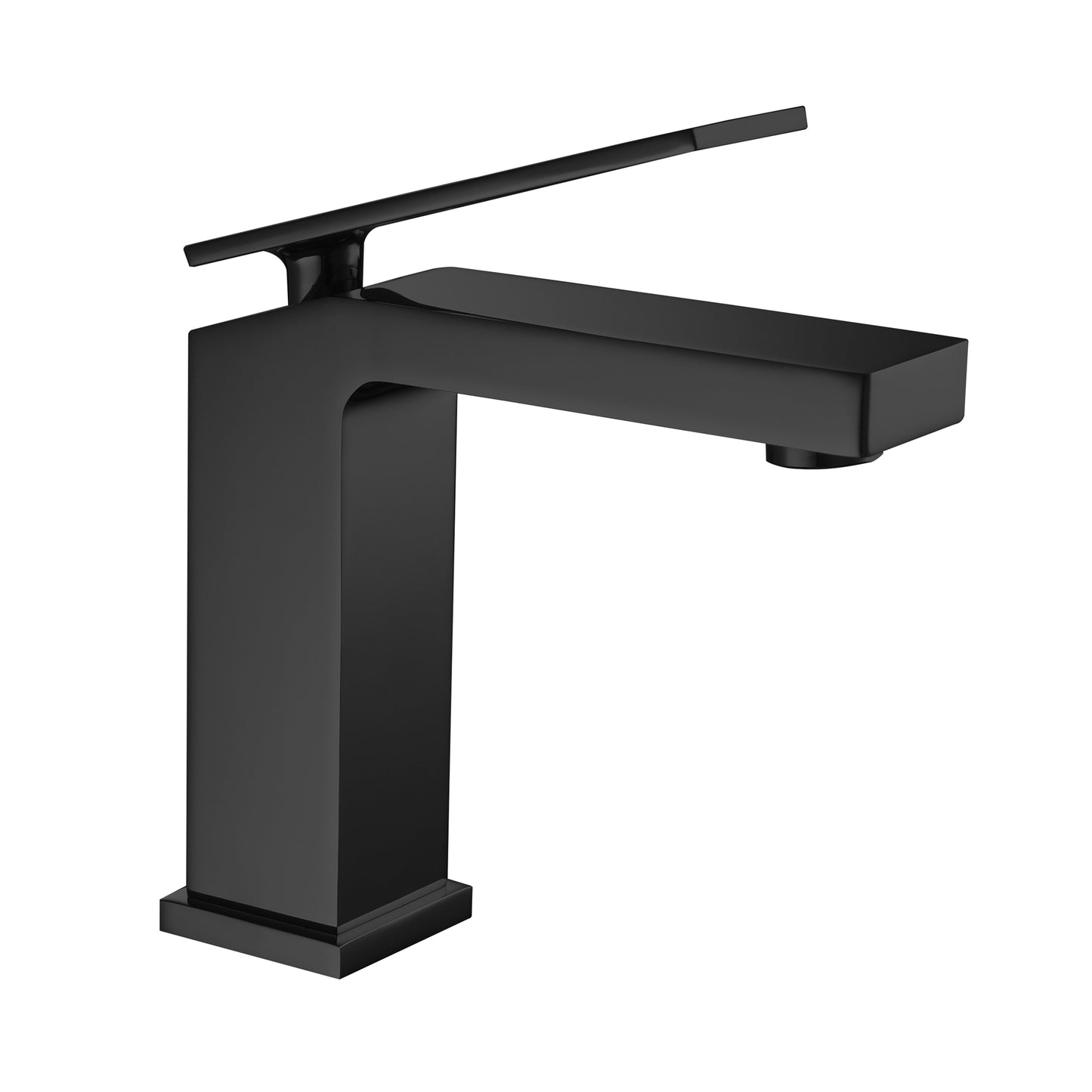 Fontana Lanusei 1.2 GPM Single Handle Deck Mounted Matte Black Faucet