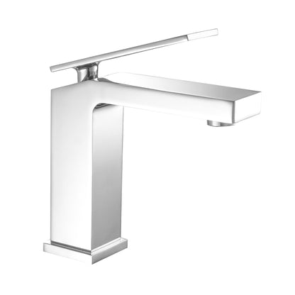 Fontana Lanusei 1.2 GPM Single Handle Deck Mounted Matte White Faucet