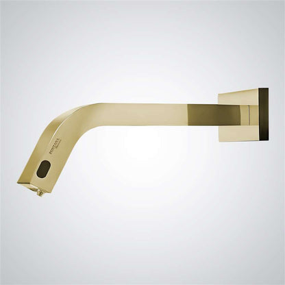 Fontana Le Havre 2 in 1 Wall Mount Touchless Brushed Gold Faucet and Soap Dispenser