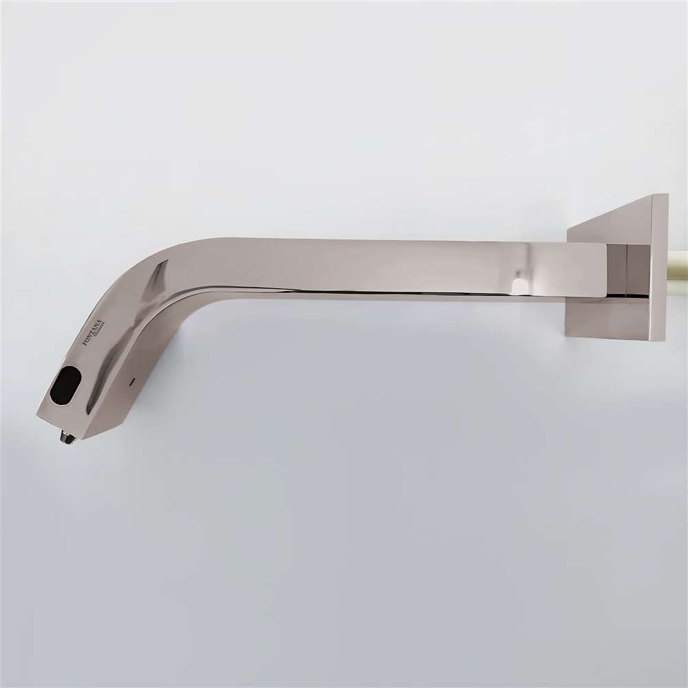 Fontana Le Havre 2 in 1 Wall Mount Touchless Brushed Nickel Faucet and Soap Dispenser