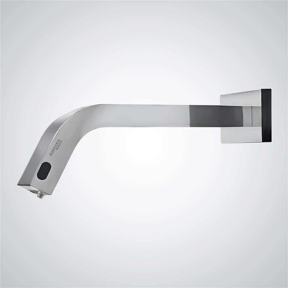 Fontana Le Havre 2 in 1 Wall Mount Touchless Chrome Faucet and Soap Dispenser