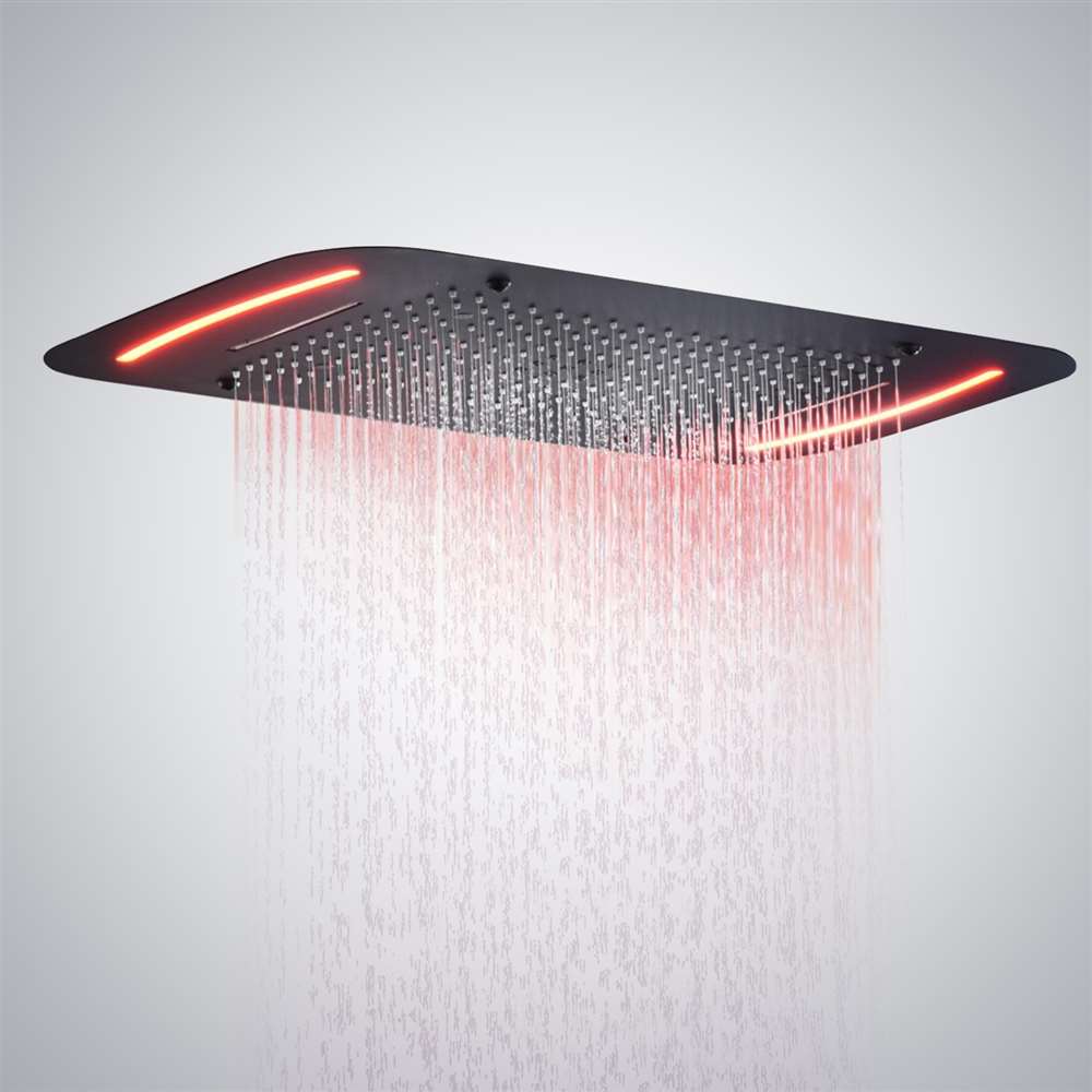 Fontana Le Havre Large LED Touch Panel Controlled Ceiling Mounted Shower Head