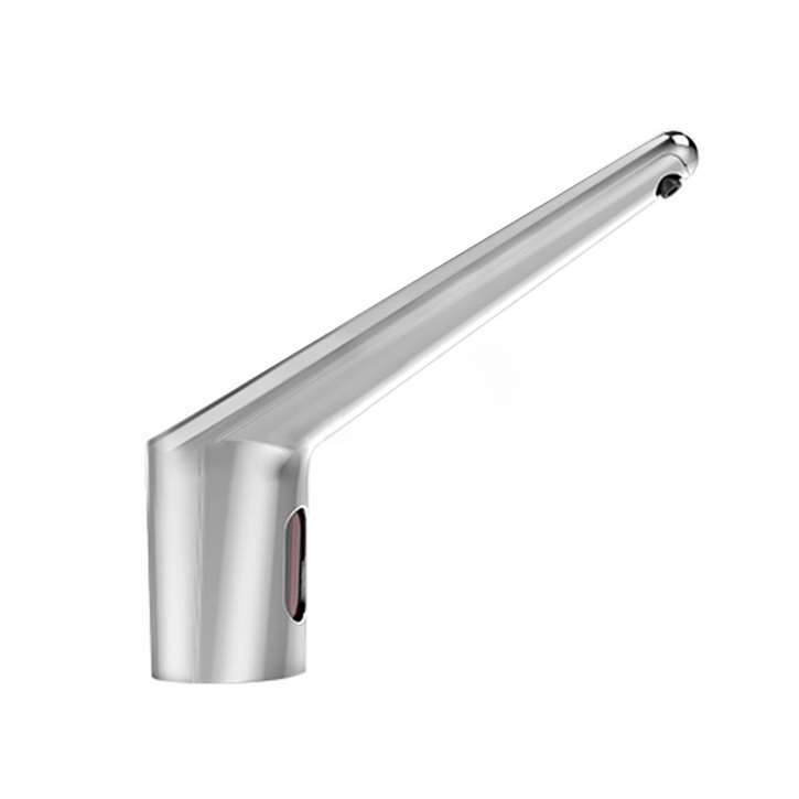 Fontana Le Havre Motion Sensor Brushed Nickel Faucet and Automatic Deck Mount Soap Dispenser
