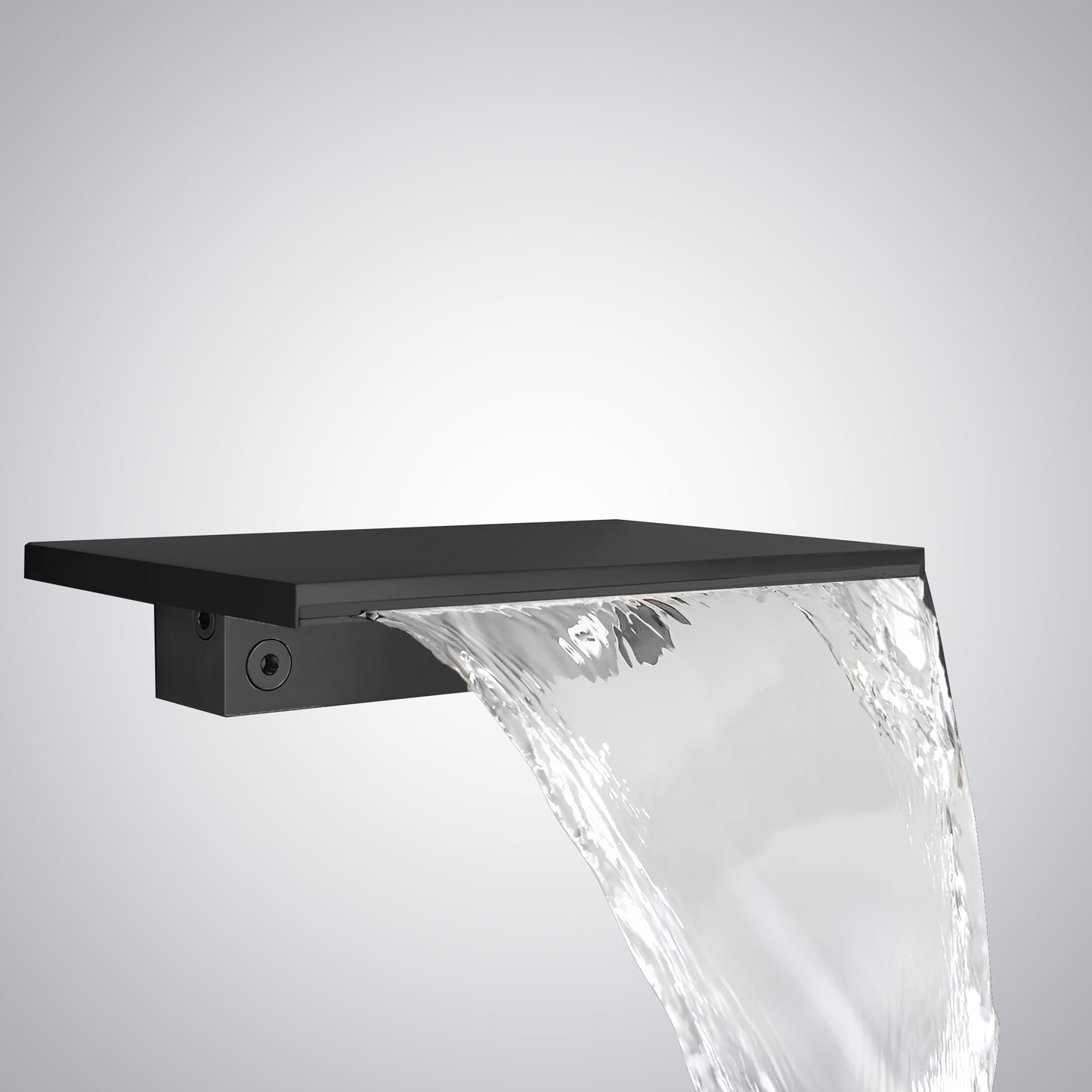 Fontana Loches 1.2 GPM Waterfall Single Knob Touchless Black Faucet