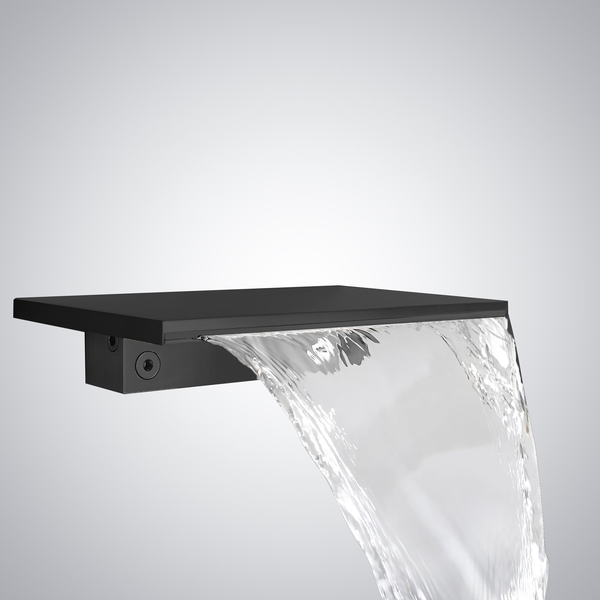 Fontana Loches 1.2 GPM Waterfall Single Knob Touchless Black Faucet