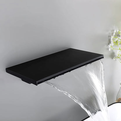 Fontana Loches 1.2 GPM Waterfall Single Knob Touchless Black Faucet