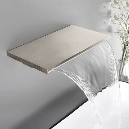 Fontana Loches 1.2 GPM Waterfall Single Knob Touchless Brushed Nickel Faucet