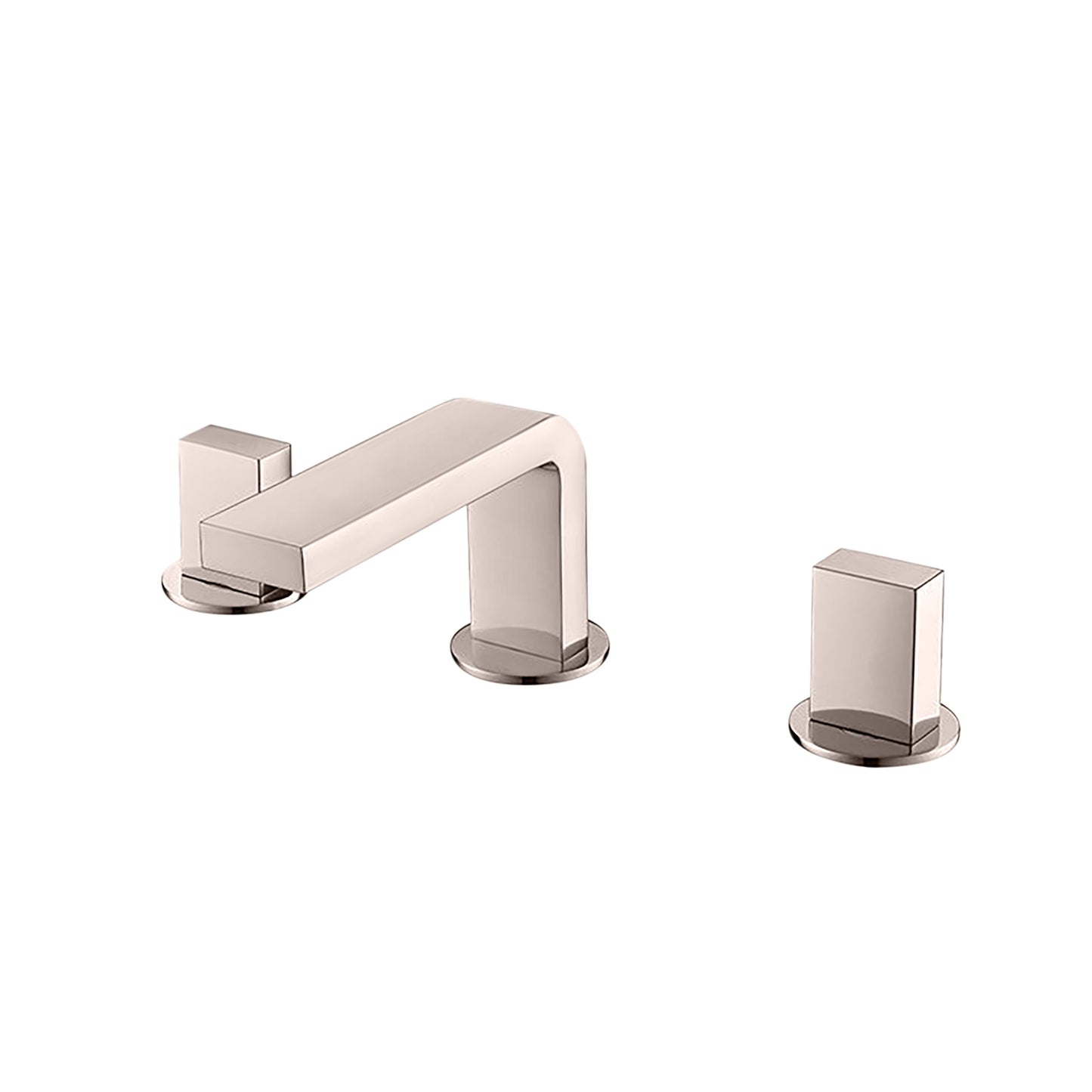 Fontana Luarca 4" Centerset Deck Mounted Dual Handle Thermostatic Brushed Nickel Sink Faucet