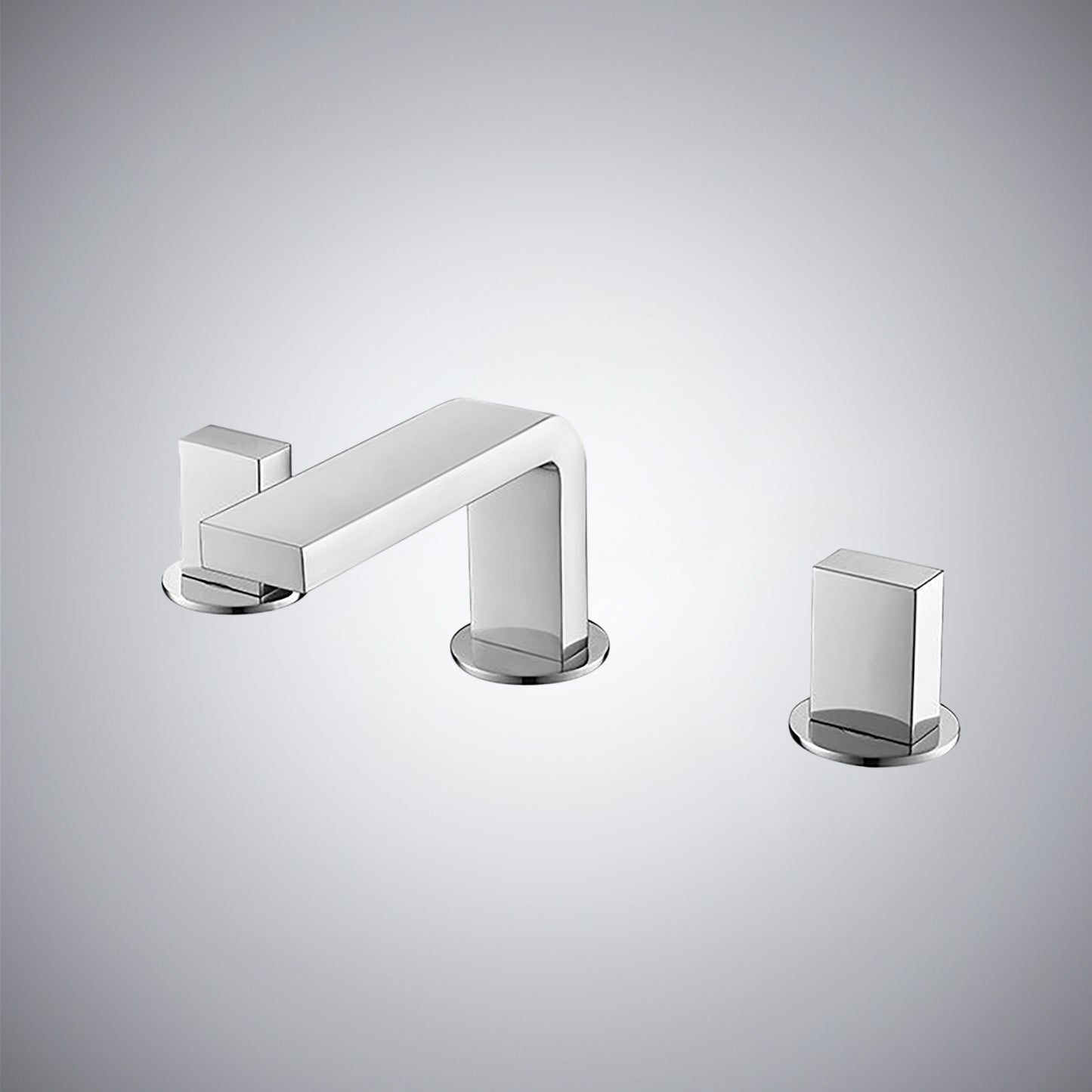 Fontana Luarca 4" Centerset Deck Mounted Dual Handle Thermostatic Chrome Sink Faucet