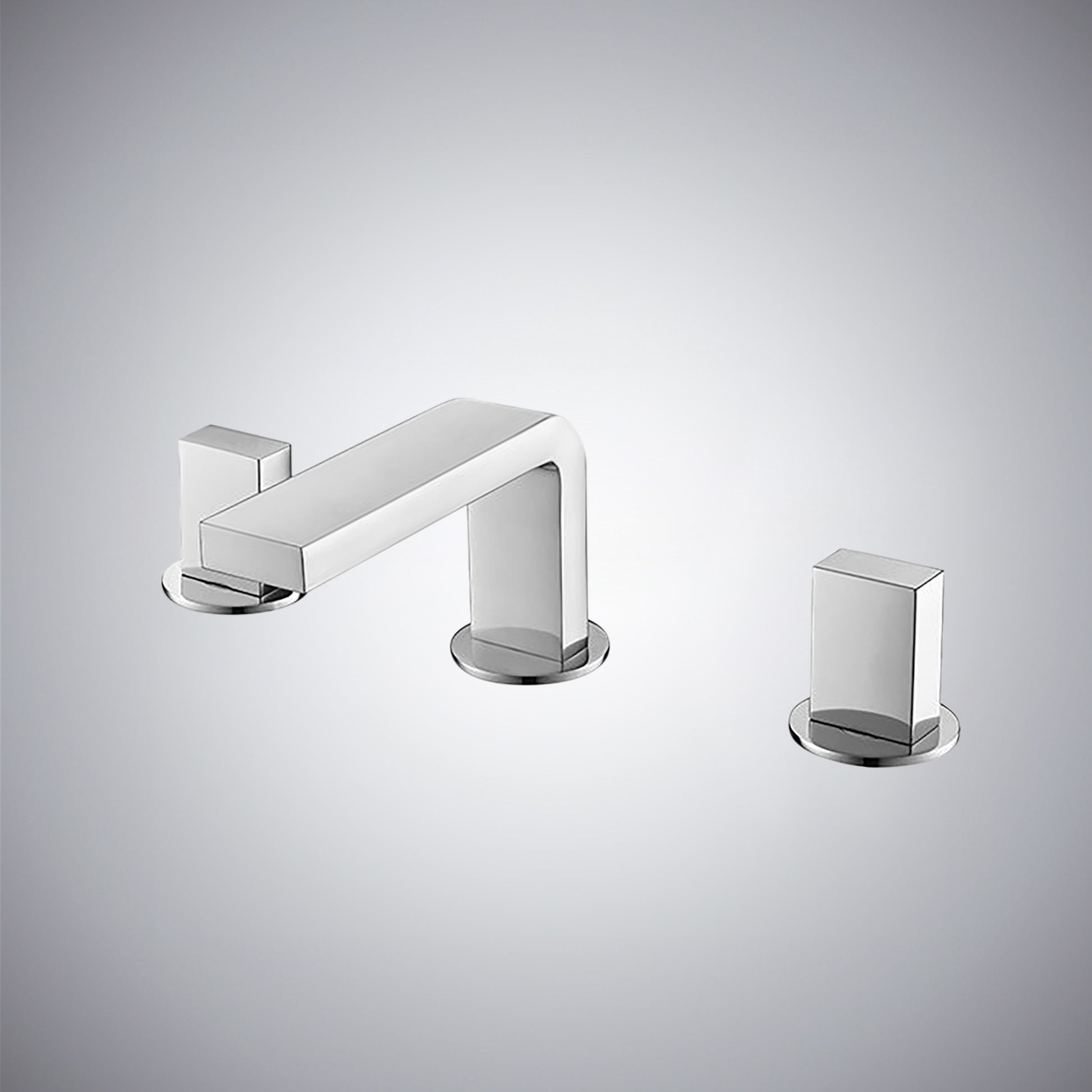 Fontana Luarca 4" Centerset Deck Mounted Dual Handle Thermostatic Chrome Sink Faucet