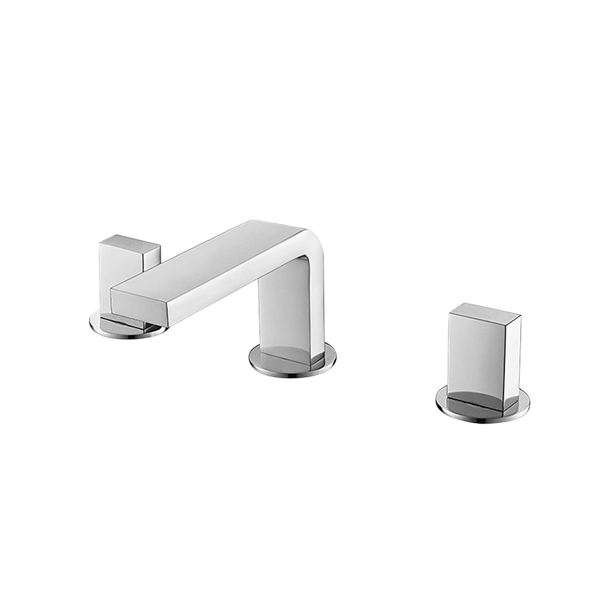 Fontana Luarca 4" Centerset Deck Mounted Dual Handle Thermostatic Chrome Sink Faucet