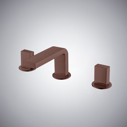 Fontana Luarca 4" Centerset Deck Mounted Dual Handle Thermostatic Oil Rubbed Bronze Sink Faucet