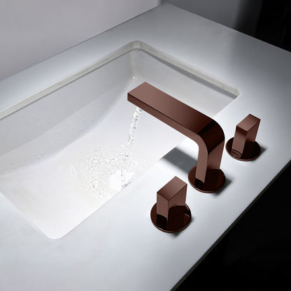 Fontana Luarca 4" Centerset Deck Mounted Dual Handle Thermostatic Oil Rubbed Bronze Sink Faucet