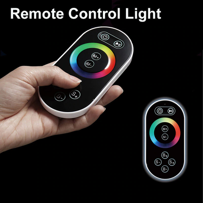 Fontana Luigi Ceiling Mount Rainfall Waterfall Phone and Remote LED Light Control Showerhead