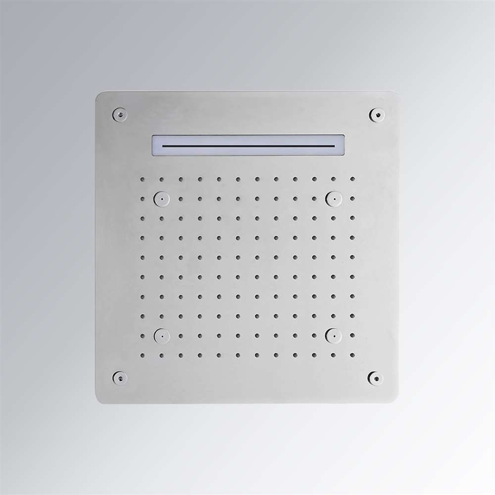 Fontana Lyon 16" Ceiling Mounted Luxury LED Shower Head