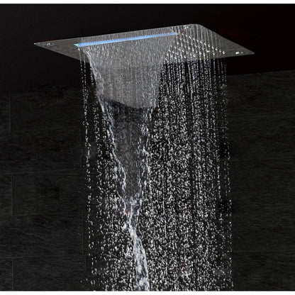 Fontana Lyon 16" Ceiling Mounted Luxury LED Shower Head