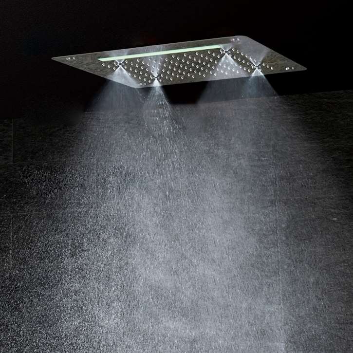 Fontana Lyon 16" Ceiling Mounted Luxury LED Shower Head
