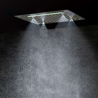 Fontana Lyon 16" Ceiling Mounted Luxury LED Shower Head