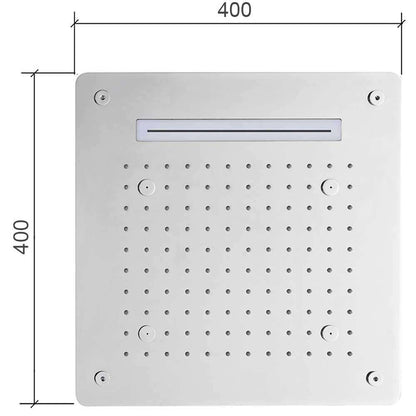 Fontana Lyon 16" Ceiling Mounted Luxury LED Shower Head