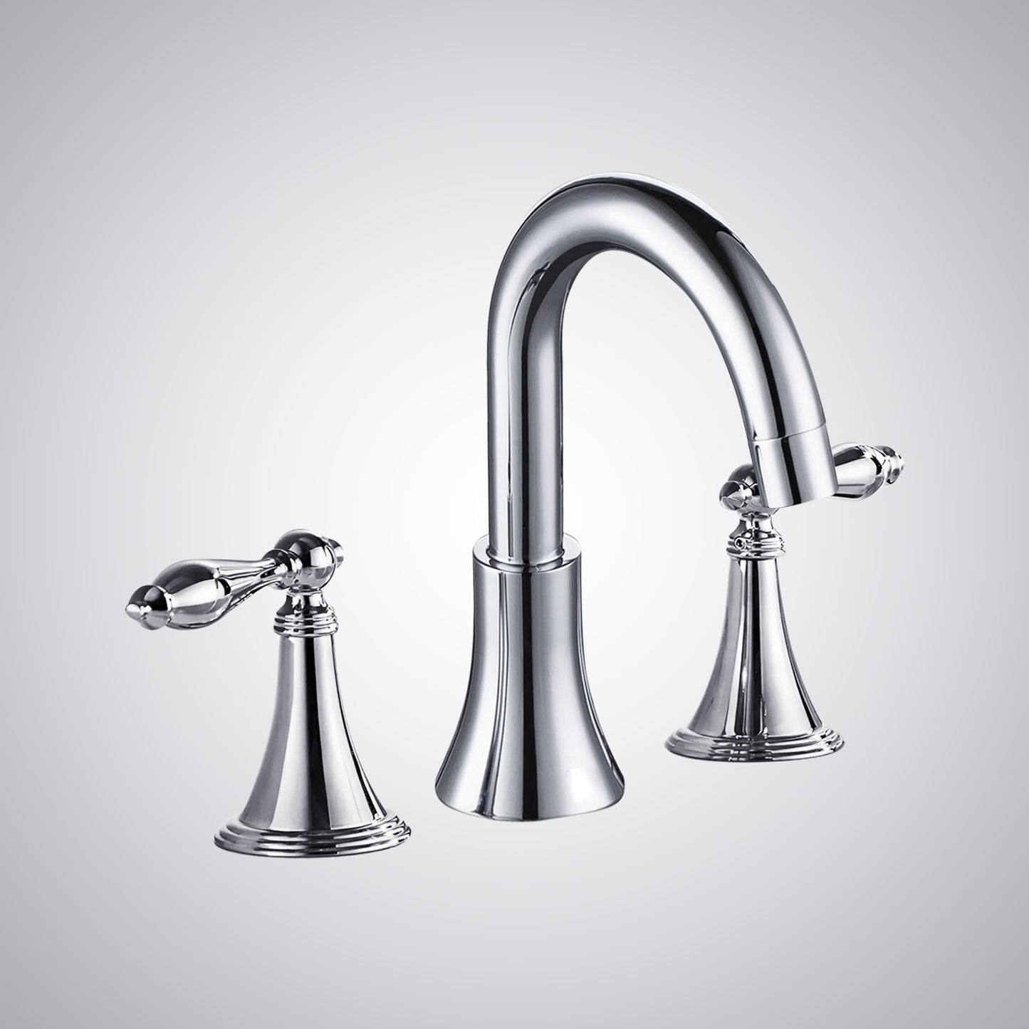 Fontana Marnate 2.4 GPM Dual Handle Chrome Deck Mounted Faucet