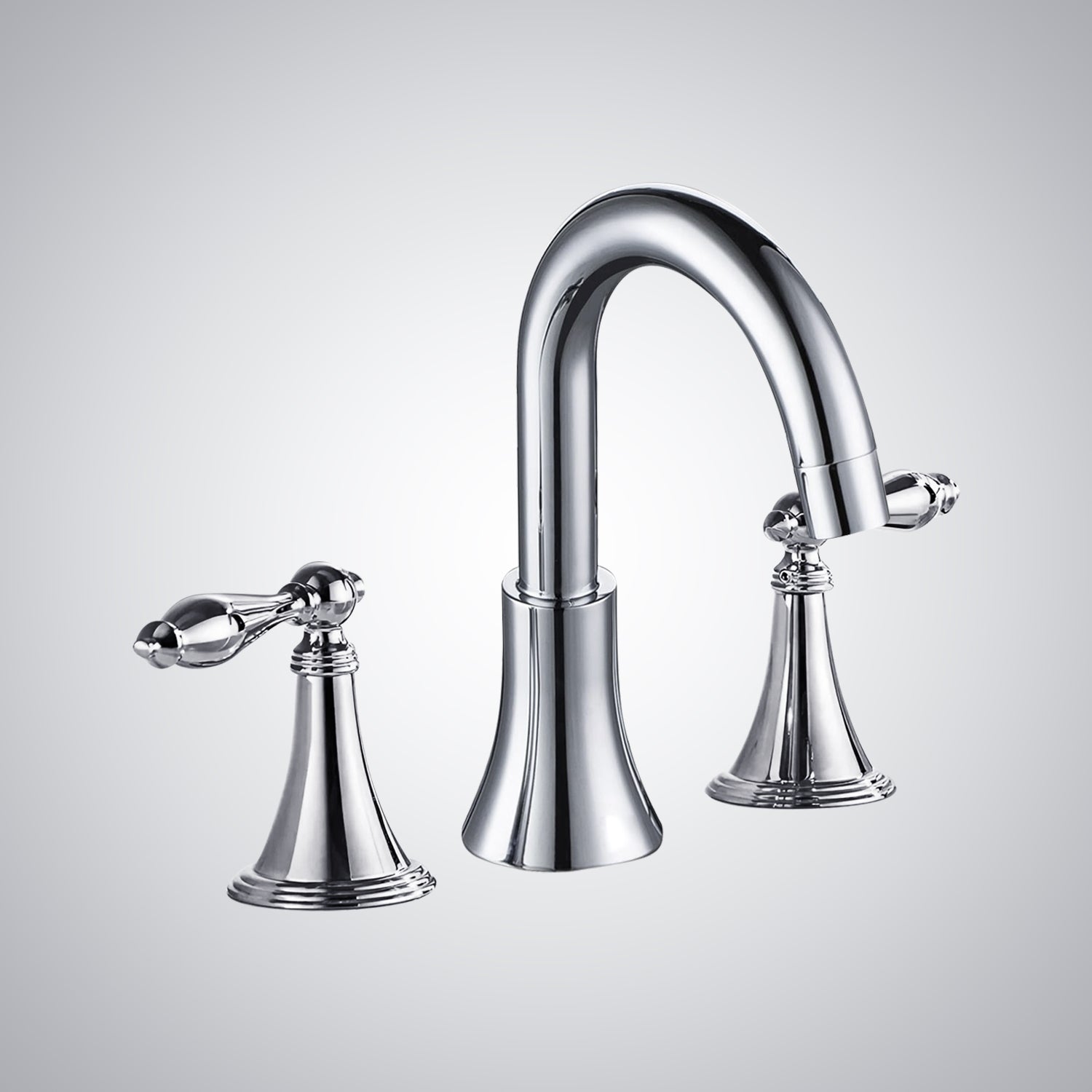 Fontana Marnate 2.4 GPM Dual Handle Chrome Deck Mounted Faucet